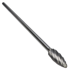 SH-5L6SC ||  1/2 Diameter, Singlecut SH - Flame Shape Burs