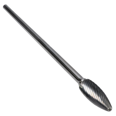 SH-5L6SC ||  1/2 Diameter, Singlecut SH - Flame Shape Burs