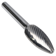 SH-6DC ||  5/8 Diameter, Doublecut SH - Flame Shape Burs