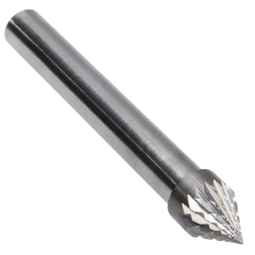 SJ-2FM ||  5/16 Diameter, Alumacut SJ - 60 Degree Included Cone Burs