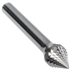 SJ-3DM ||  3/8 Diameter, Diamondcut SJ - 60 Degree Included Cone Burs