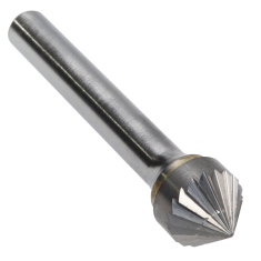 SK-4CB ||  7/16 Diameter, Chipbreaker SK - 90 Degree Included Cone Burs