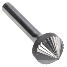 SK-6SC ||  5/8 Diameter, Singlecut SK - 90 Degree Included Cone Burs