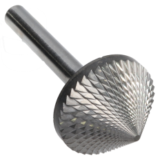 SK-9MMDM ||  25mm Diameter, Diamondcut SK - 90 Degree Included Cone Burs
