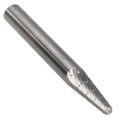 SL-1DC ||  1/4 Diameter, Doublecut SL - Radius Cone Shape Burs - 14 Degree