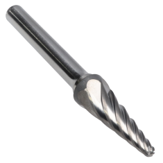 SL-3L6DC ||  3/8 Diameter, Doublecut SL - Radius Cone Shape Burs - 14 Degree