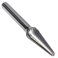 SL-3SC ||  3/8 Diameter, Singlecut SL - Radius Cone Shape Burs - 14 Degree
