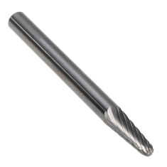 SL-41SC ||  1/8 Diameter, Singlecut SL - Radius Cone Shape Burs - 8 Degree
