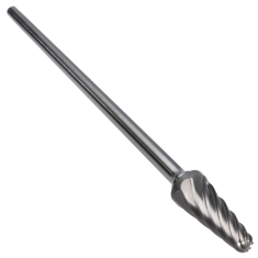 SL-4L6SC ||  1/2 Diameter, Singlecut SL - Radius Cone Shape Burs - 14 Degree