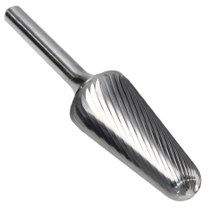 SL-7SC ||  3/4 Diameter, Singlecut SL - Radius Cone Shape Burs - 14 Degree