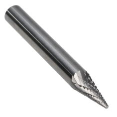 SM-1MMDC ||  6mm Diameter, Doublecut SM - Pointed Cone Shape Burs - 12 Degree