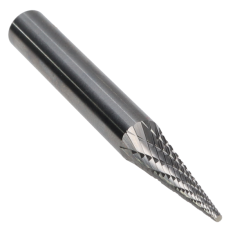 SM-2MMDC ||  6mm Diameter, Doublecut SM - Pointed Cone Shape Burs - 12 Degree