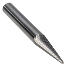 SM-3DC ||  1/4 Diameter, Doublecut SM - Pointed Cone Shape Burs - 12 Degree