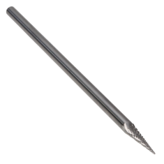 SM-42MML3DC ||  3mm Diameter, Doublecut SM - Pointed Cone Shape Burs - 14 Degree