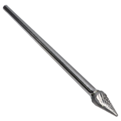 SM-4L6DM ||  3/8 Diameter, Diamondcut SM - Pointed Cone Shape Burs - 28 Degree