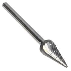 SM-51DC ||  1/4 Diameter, Doublecut SM - Pointed Cone Shape Burs - 22 Degree