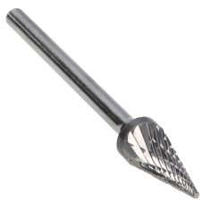 SM-51DM ||  1/4 Diameter, Diamondcut SM - Pointed Cone Shape Burs - 22 Degree