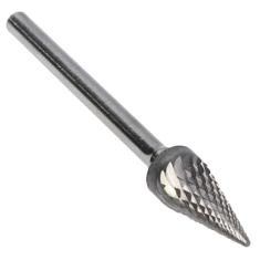 SM-51FM ||  1/4 Diameter, Alumacut SM - Pointed Cone Shape Burs - 22 Degree