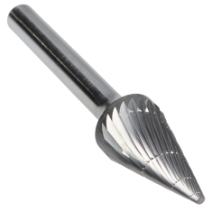 SM-5DC ||  1/2 Diameter, Doublecut SM - Pointed Cone Shape Burs - 28 Degree