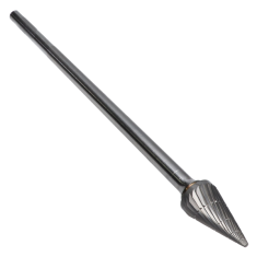 SM-5L6CB ||  1/2 Diameter, Chipbreaker SM - Pointed Cone Shape Burs - 14 Degree