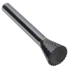 SN-4SC ||  1/2 Diameter, Singlecut SN - Inverted Cone Shape Burs - 28 Degree
