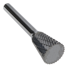 SN-6MMDC ||  16mm Diameter, Doublecut SN - Inverted Cone Shape Burs - 18 Degree