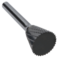 SN-7MMDC ||  19mm Diameter, Doublecut SN - Inverted Cone Shape Burs - 30 Degree