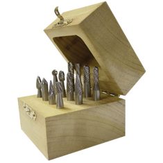 SETM130WFM ||  Wood Box Bur Set - 8 Piece