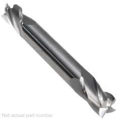 302-324 ||  8mm Diameter, Uncoated Square Double End Endmills