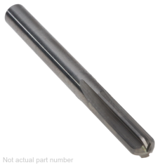 303-204 ||  4mm Diameter, Uncoated Ball End Straight Flute Endmills