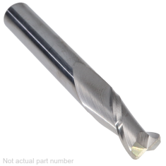 309-454 ||  8mm Diameter, Uncoated Corner Radius Endmills