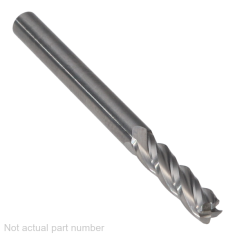 311-411 ||  3mm Diameter, Uncoated Corner Radius Endmills