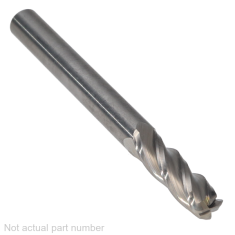311-423 ||  4mm Diameter, Uncoated Corner Radius Endmills