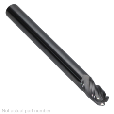 313-610 ||  3mm Diameter, Uncoated Ball Endmills