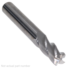 311-451 ||  8mm Diameter, Uncoated Corner Radius Endmills