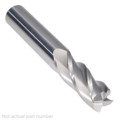 311-464 ||  10mm Diameter, Uncoated Corner Radius Endmills