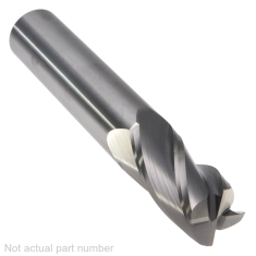 311-474 ||  12mm Diameter, Uncoated Corner Radius Endmills
