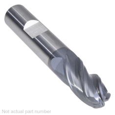 500-224W-1 ||  12mm Diameter, PowerA V4 Ball Endmills with Flat