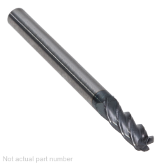 400-404-1 ||  1/8 Diameter, PowerA V4 Corner Radius Endmills no Flat