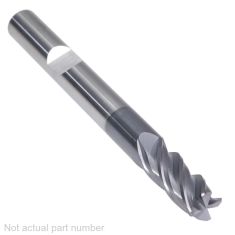 500-462W-1 ||  6mm Diameter, PowerA V4 Corner Radius Endmills with Flat