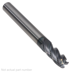 400-424-1 ||  1/4 Diameter, PowerA V4 Corner Radius Endmills no Flat