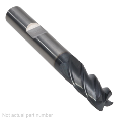 500-474W-1 ||  8mm Diameter, PowerA V4 Corner Radius Endmills with Flat