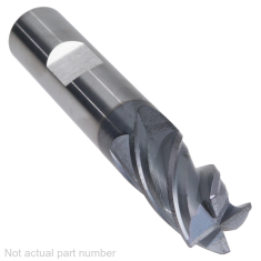 400-461W-1 ||  1/2 Diameter, PowerA V4 Corner Radius Endmills with Flat