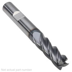 501-442W-1 ||  8mm Diameter, PowerA V4 Corner Radius Endmills with Flat