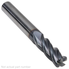 401-424-1 ||  3/8 Diameter, PowerA V4 Corner Radius Endmills no Flat