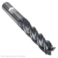501-461W-1 ||  12mm Diameter, PowerA V4 Corner Radius Endmills with Flat