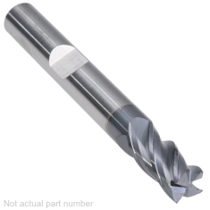 502-008W-1 ||  6mm Diameter, PowerA V4 Square Endmills with Flat