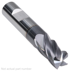 502-014W-1 ||  10mm Diameter, PowerA V4 Square Endmills with Flat