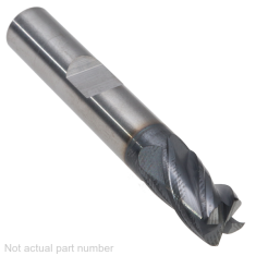 502-451W-1 ||  8mm Diameter, PowerA V4 Corner Radius Endmills with Flat