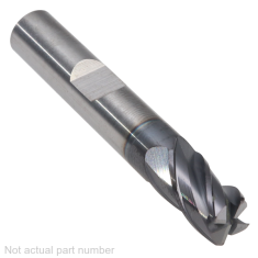 402-454W-1 ||  5/16 Diameter, PowerA V4 Corner Radius Endmills with Flat